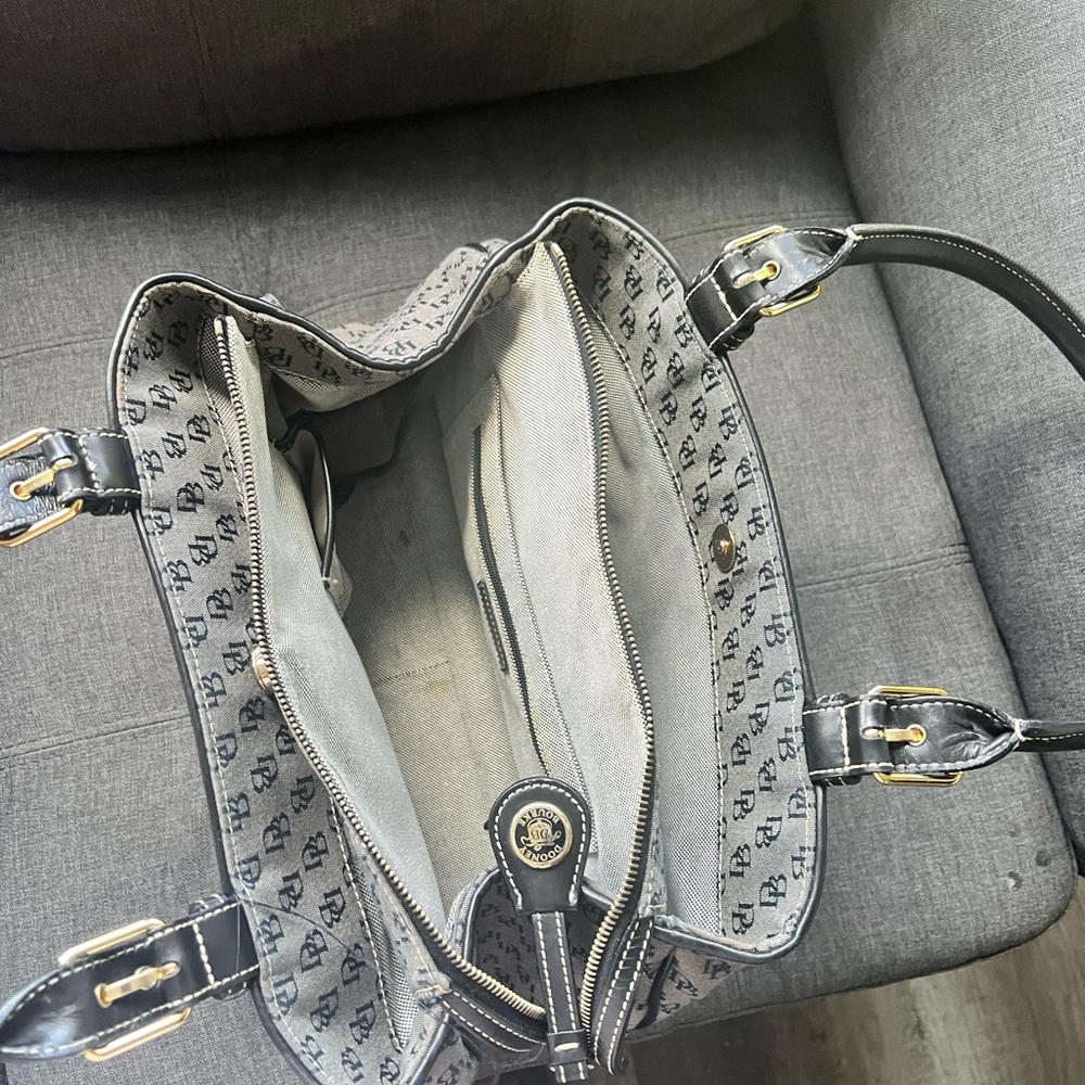 Dooney & Bourke Black and Gray Tote Bag